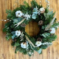 White Cotton Candy Wreath 