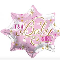 It's A Girl Starburst Foil 