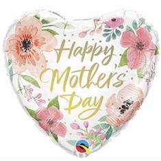 Mother's Day Pink Floral Heart