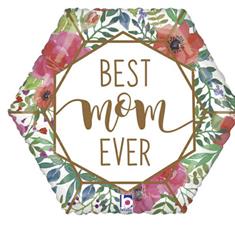 Best Mom Terrarium Hexagon