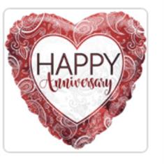 Anniversary Ruby Eco Foil Balloon