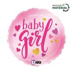 Baby Girl Pink Foil Balloon
