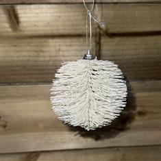 Festive Ball- Tree Decoration - Cream