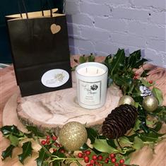 Spiced Orange Rock and Rose Aroma Candle 