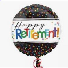 Happy Retirement Foil Round Balloon