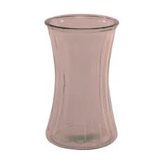 Pink Ribbed Vase 