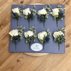 Rose and Thistle Button hole 