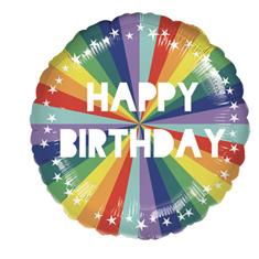 Happy Birthday rainbow balloon 