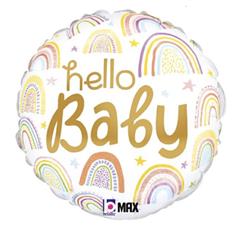 Hello baby rainbow Balloon