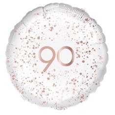 90 rose gold splatter balloon 