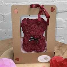 Small Red Rose Bear Gift Box 