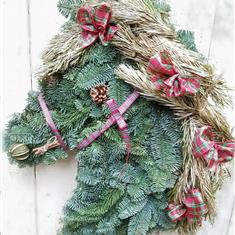 Xmas Horse Wreath